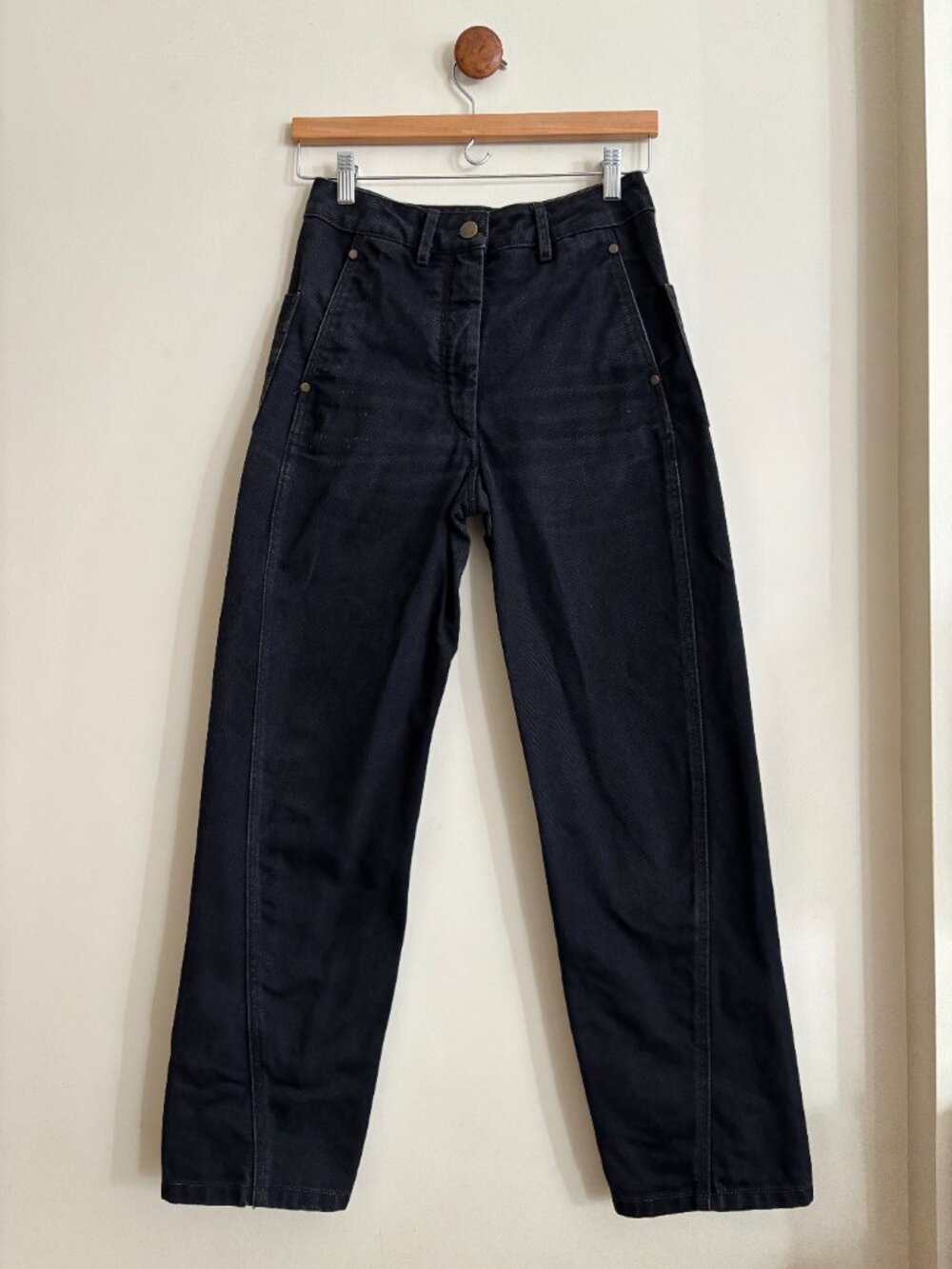 Lemaire Black Twisted Jeans